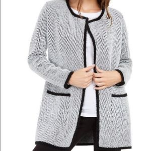 Alfani Herringbone Cardigan